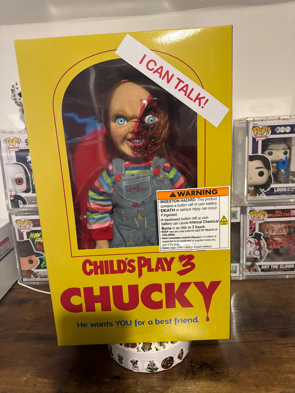 Chucky Pizza Face Talking Mezco
