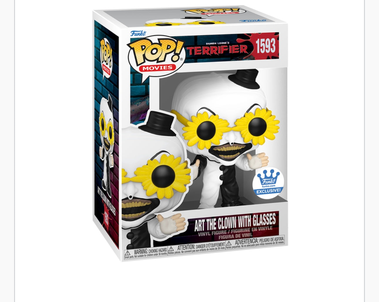 Art the clown with glasses #1593