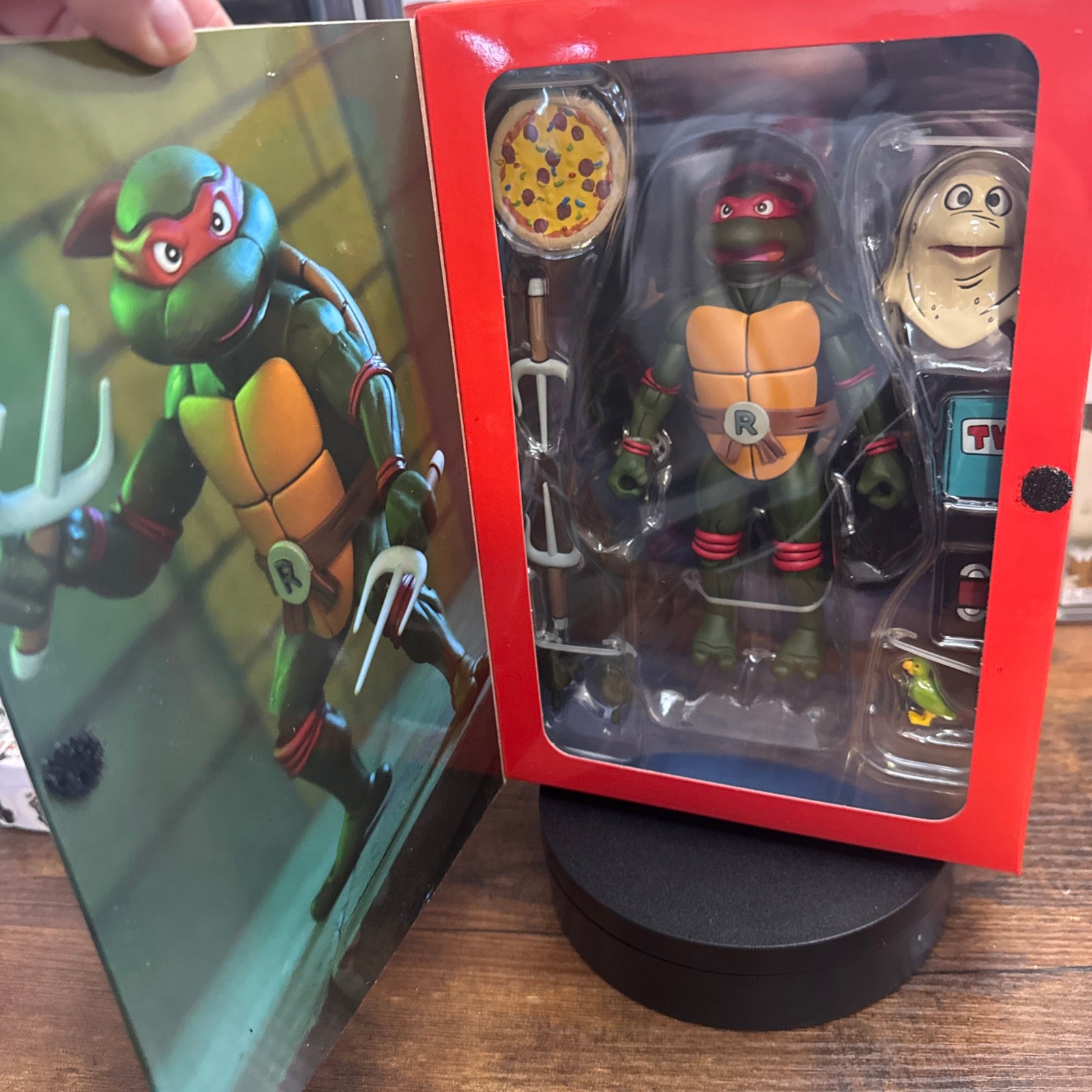 Raphael 7” Figure Teenage Mutant Ninja Turtles TMNT Pizza Club