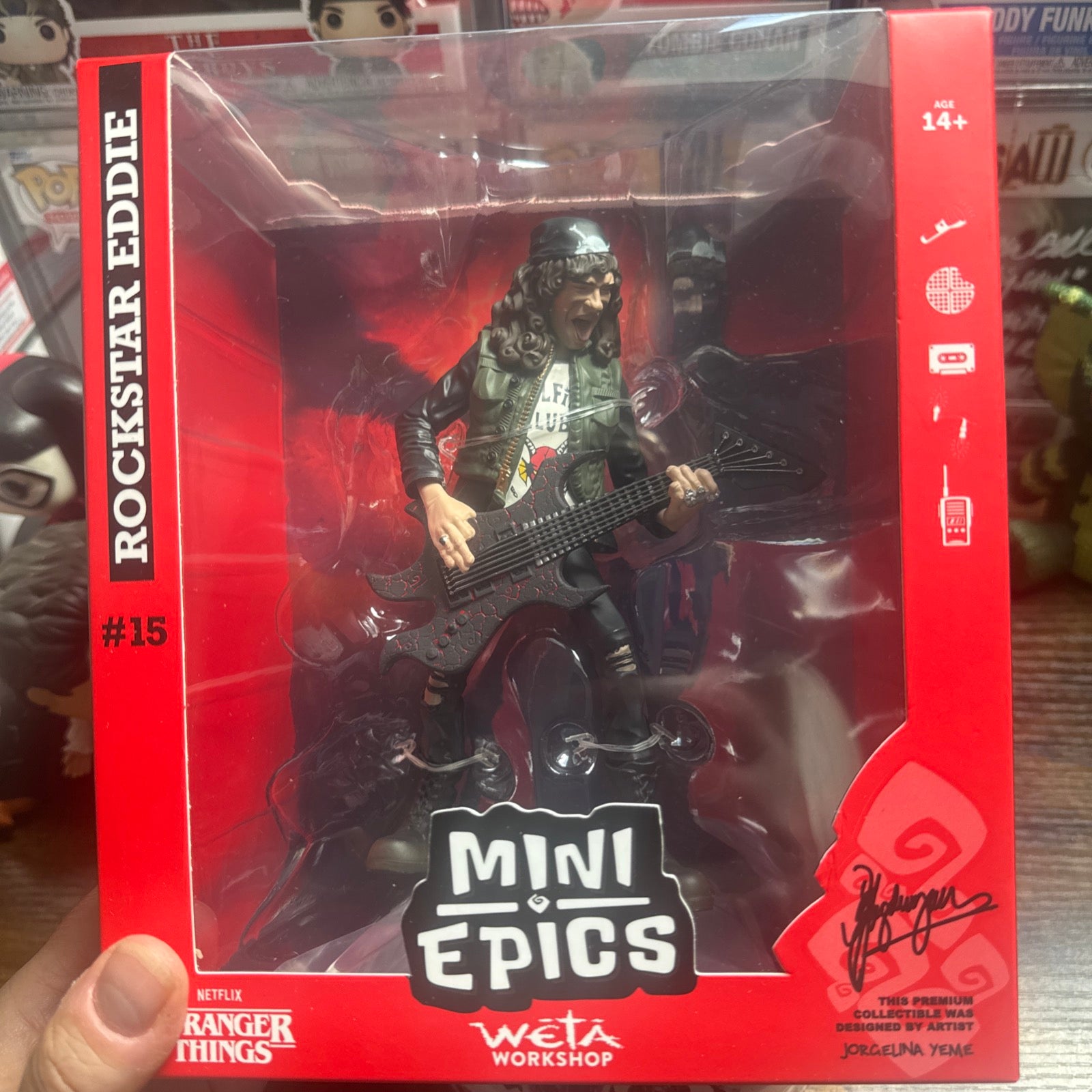 Rockstar Eddie Stranger Things Mini Epics Weta Workshop