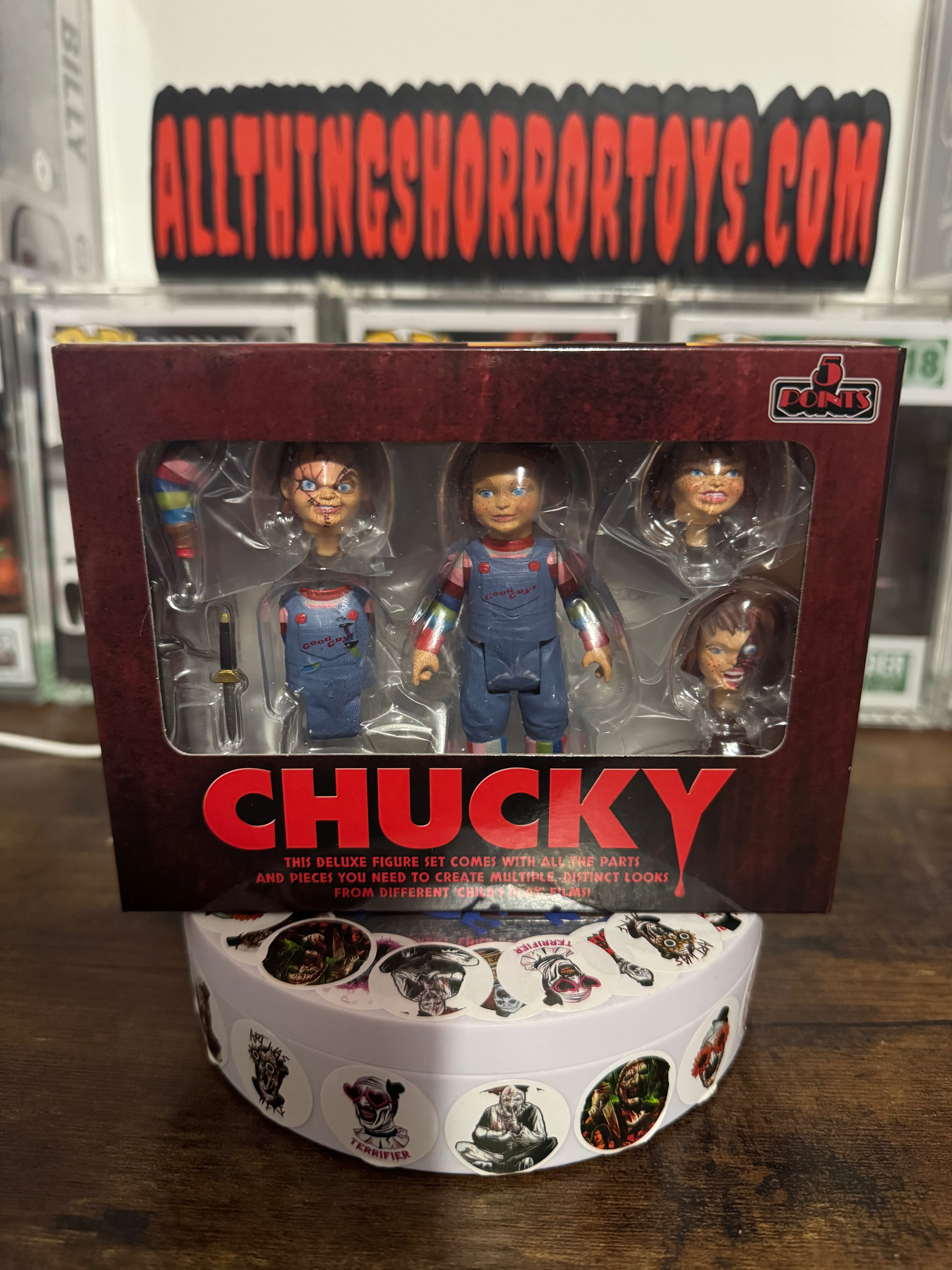 Chucky 5 Points Deluxe Action Figure Set Mezco