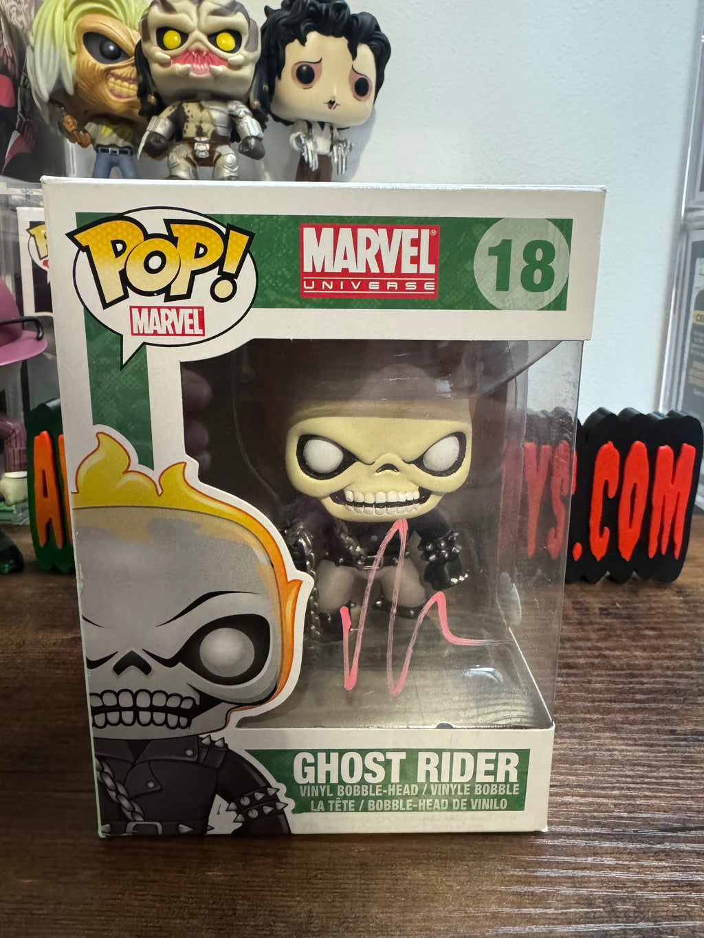 Signed Nicolas Cage Ghost Rider #18