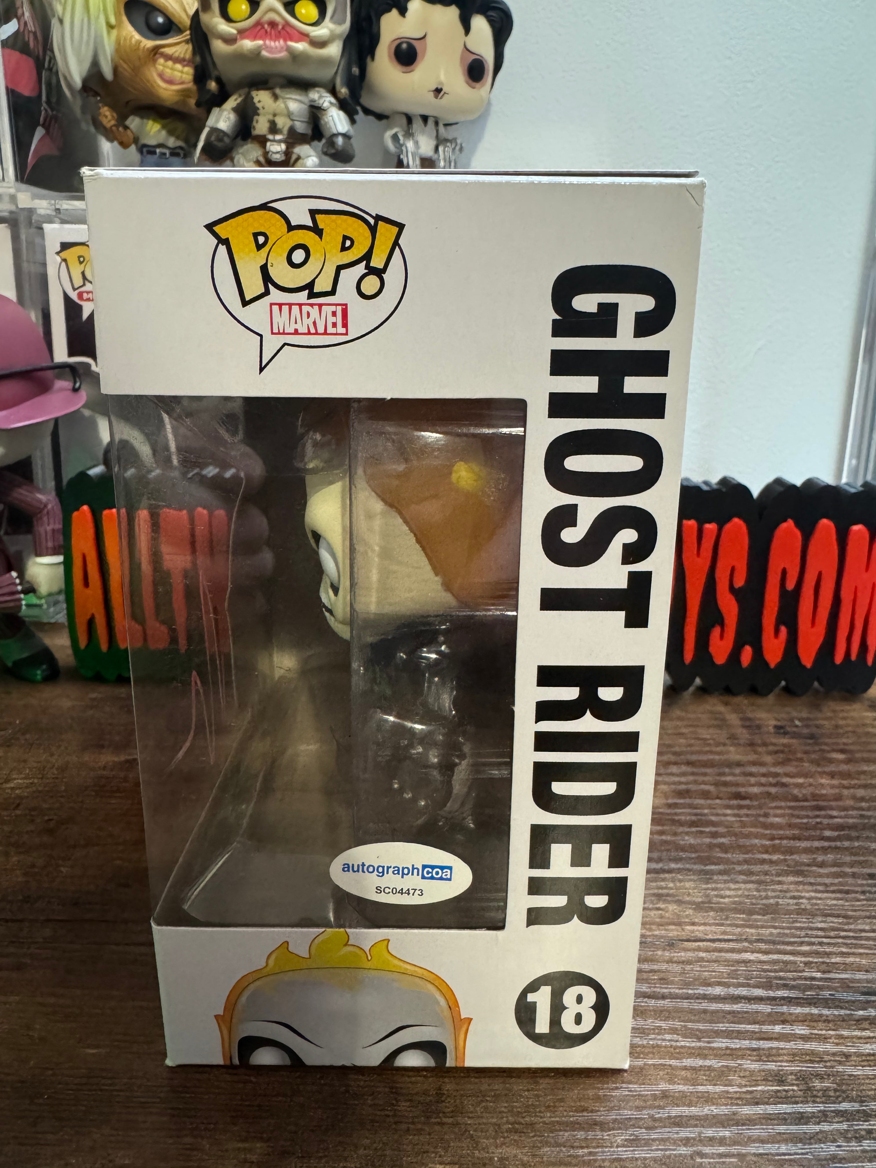 Signed Nicolas Cage Ghost Rider #18