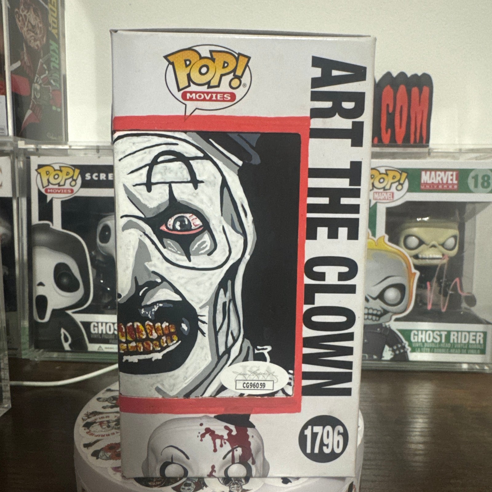 Signed Custom Art The Clown #1796 Signed By Damien Leone & David Howard Thornton JSA