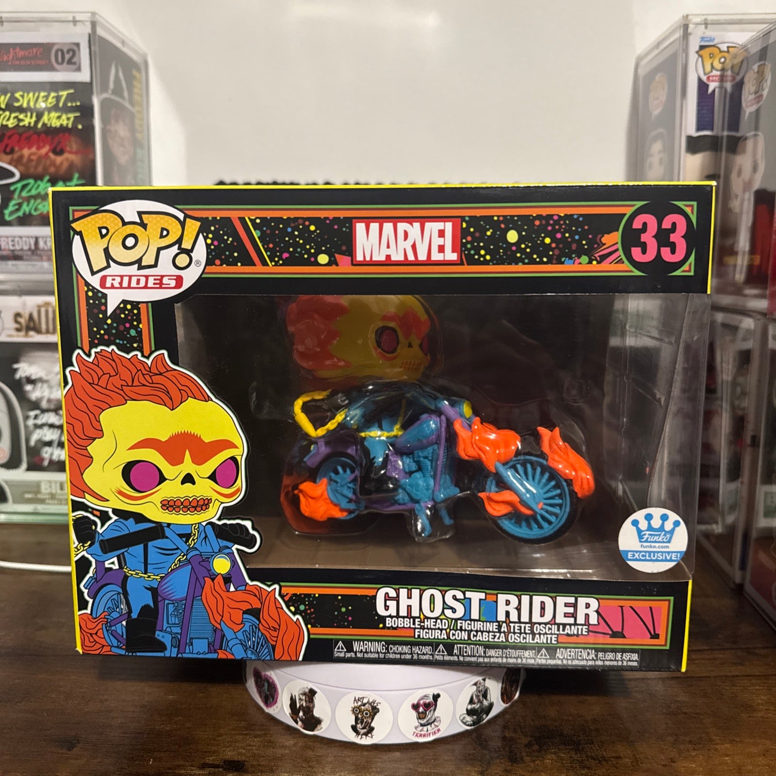Vaulted Ghost Rider #33 Blacklight Rides + Custom Hand Painted Protector