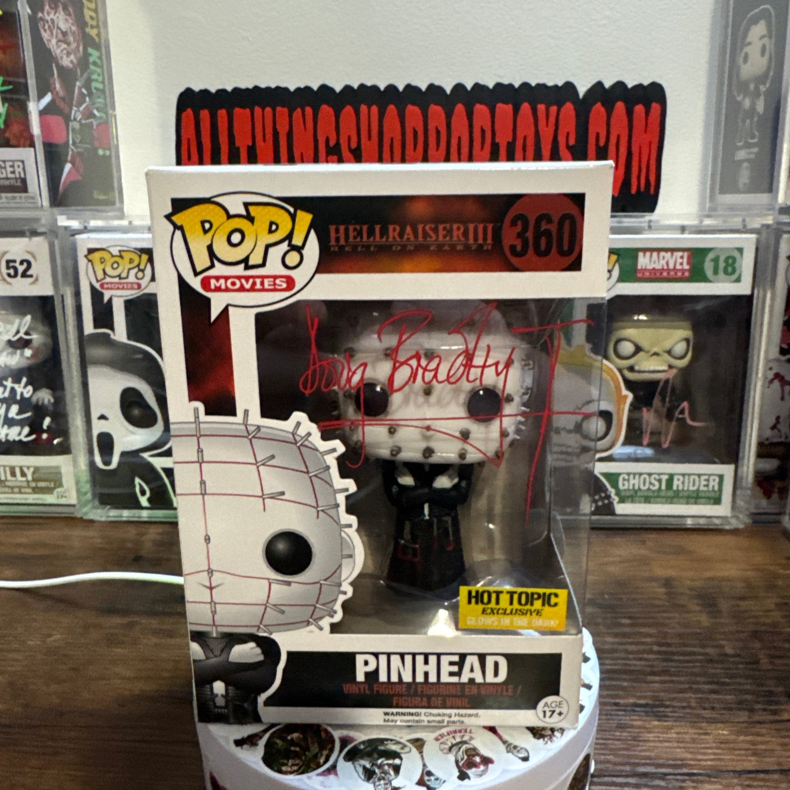 Signed Doug Bradley Pinhead #360 Hellraiser