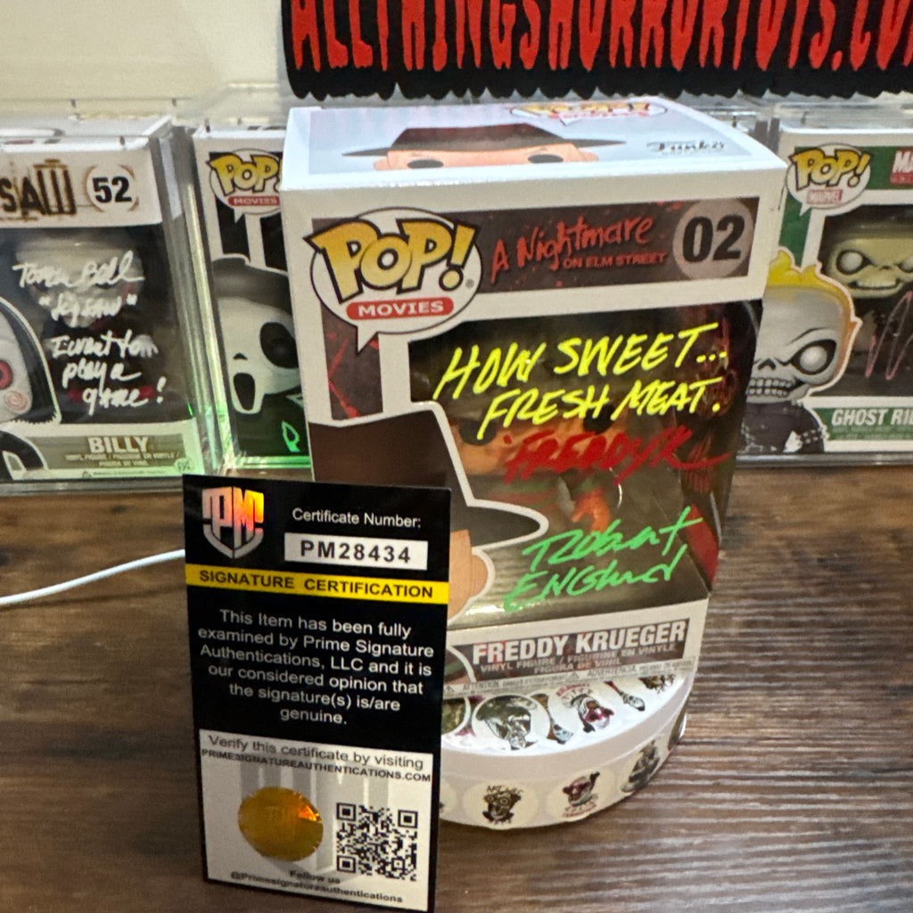 Signed Robert Englund Signed Freddy Krueger #02 Custom Hand Painted