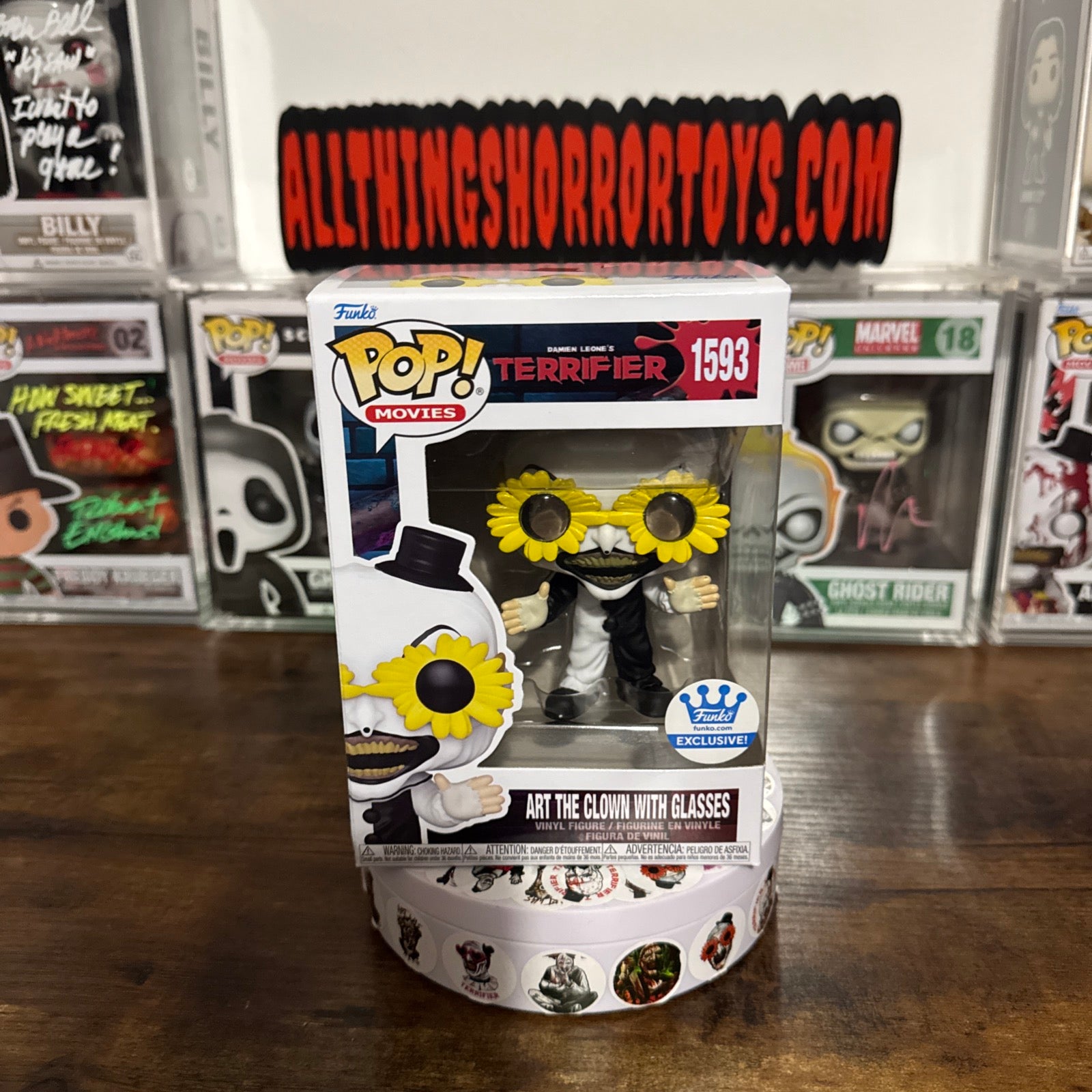 Art the clown with glasses #1593