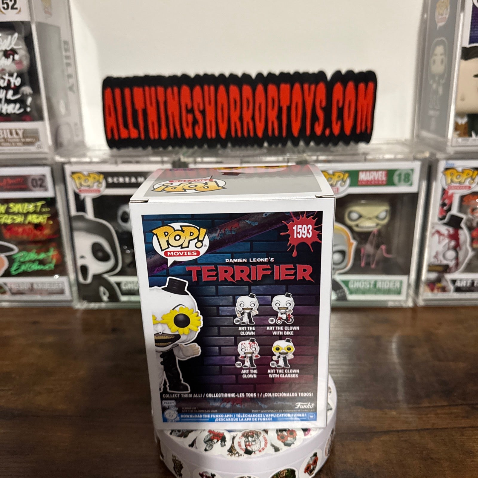 Art the clown with glasses #1593