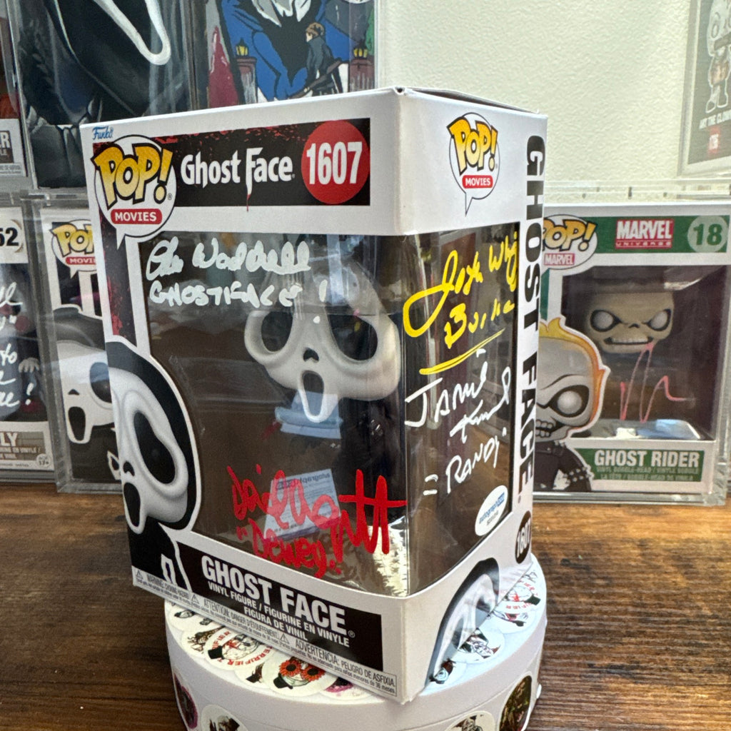 Signed 4 x Cast OG Scream Ghost Face #1607