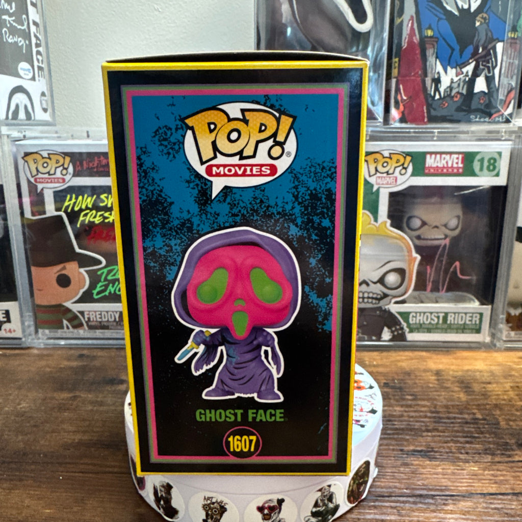 Signed Lee Waddell Ghost Face #1607 Blacklight