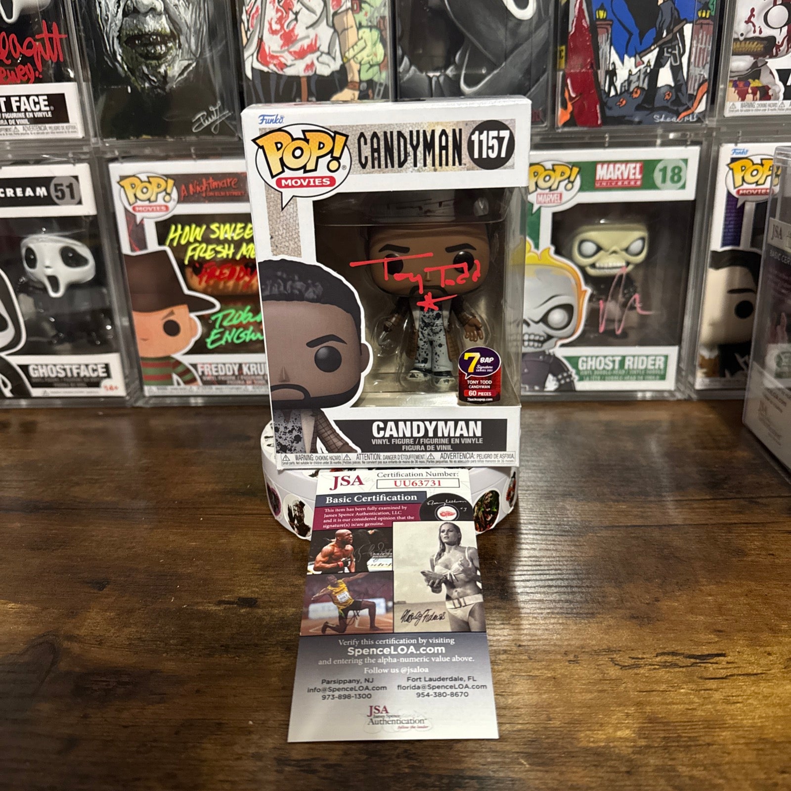 Signed Tony Todd Candyman #1157 7BAP 60 pcs