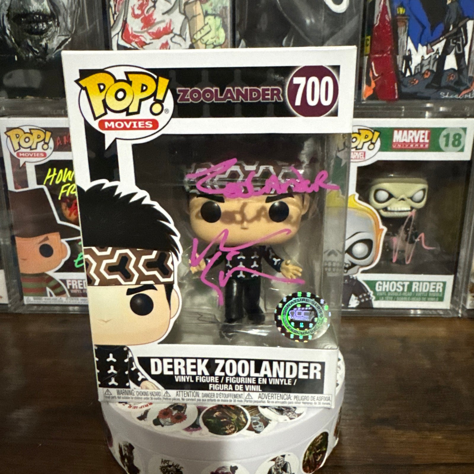 Signed Ben Stiller Derek Zoolander #700 Zoolander