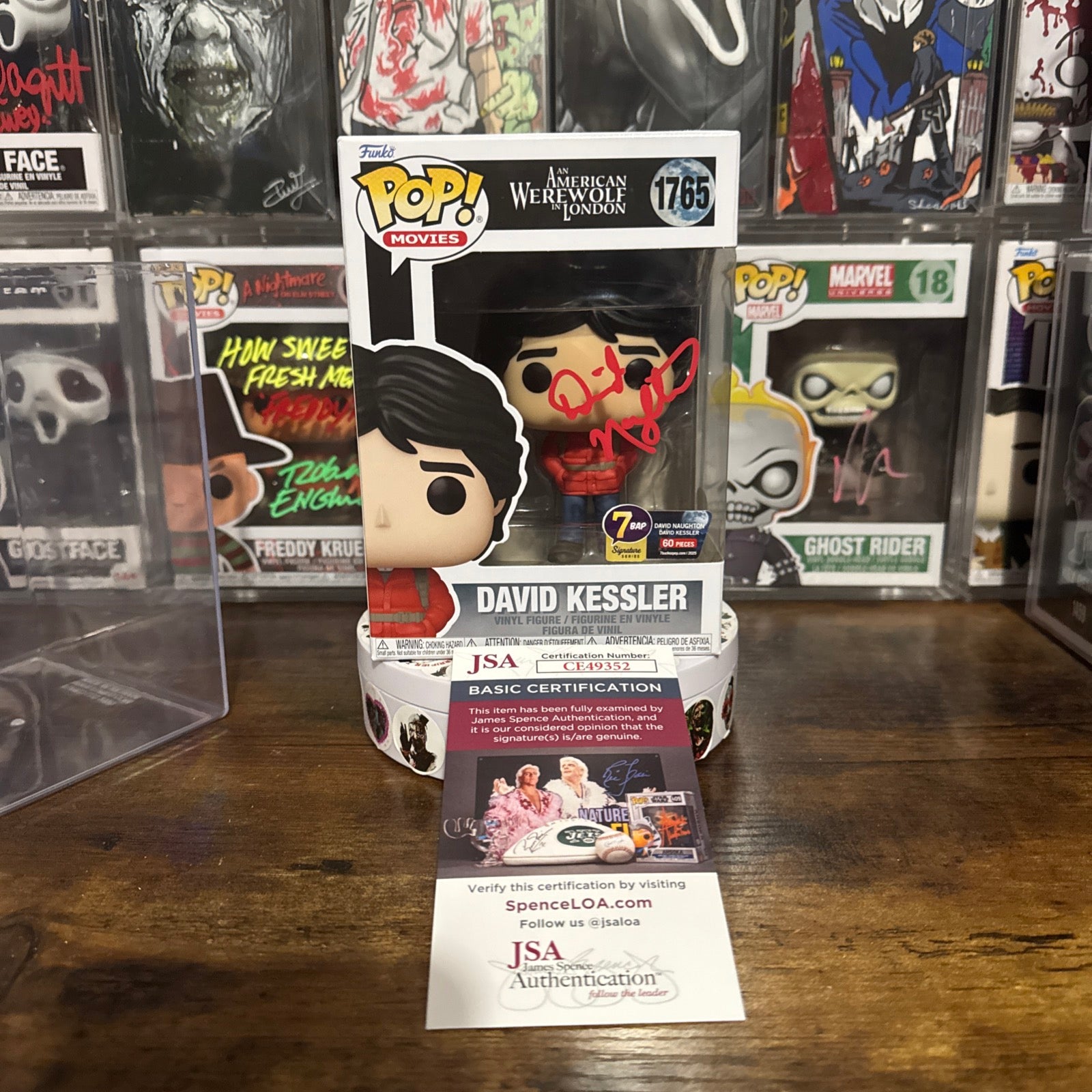 Signed David Naughton David Kessler #1765 An American Werewolf In London 7BAP 60 PCS