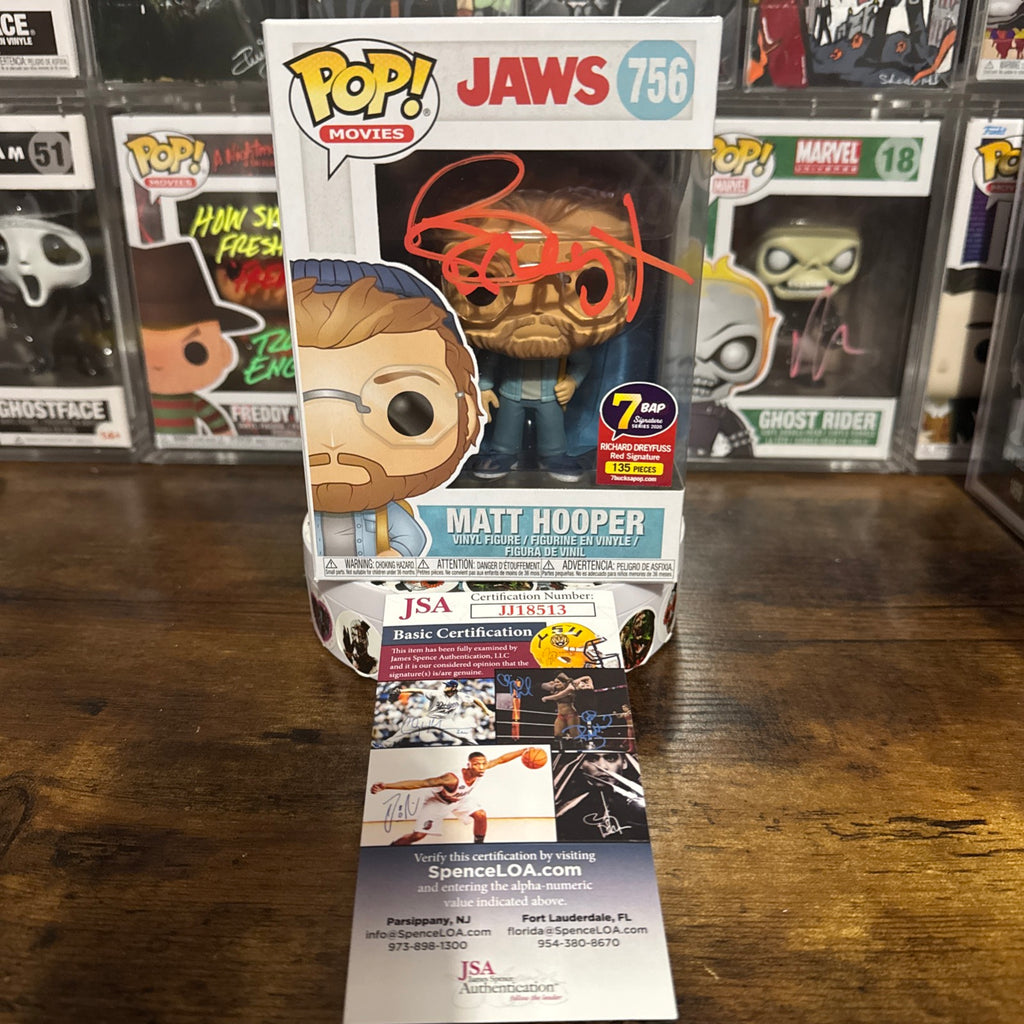 Signed Richard Dreyfuss Matt Hooper #756 Jaws 7BAP 135 PCS