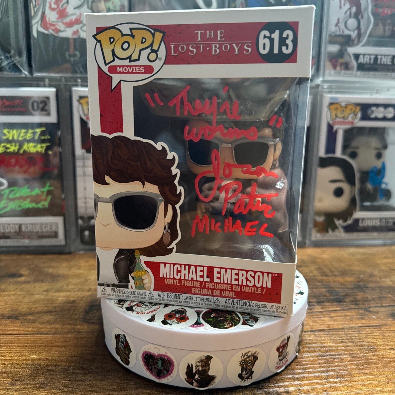 Signed Jason Patric Michael Emerson #613 The Lost Boys