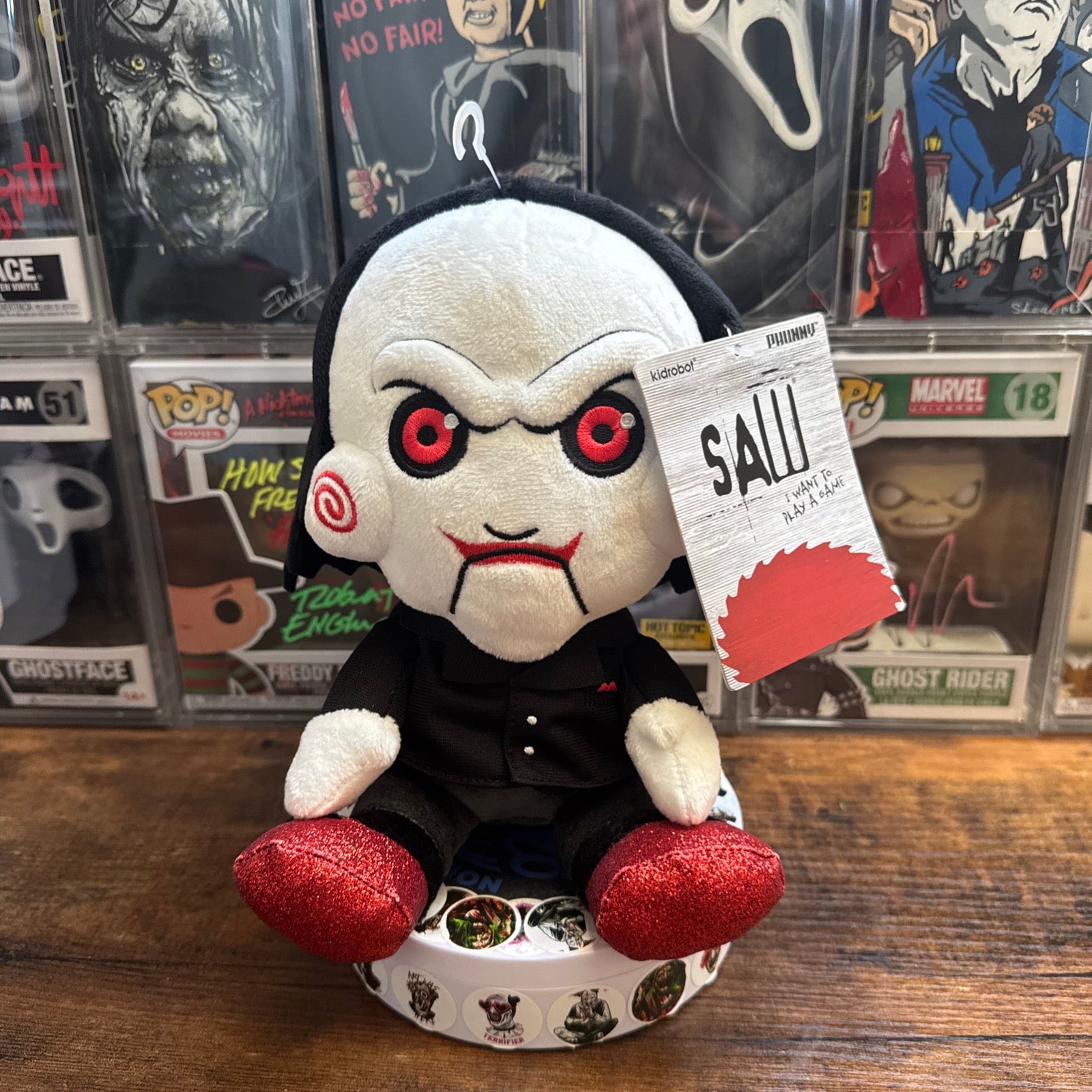 SAW BILLY THE PUPPET 8 INCH PHUNNY PLUSH (KIDROBOT)
