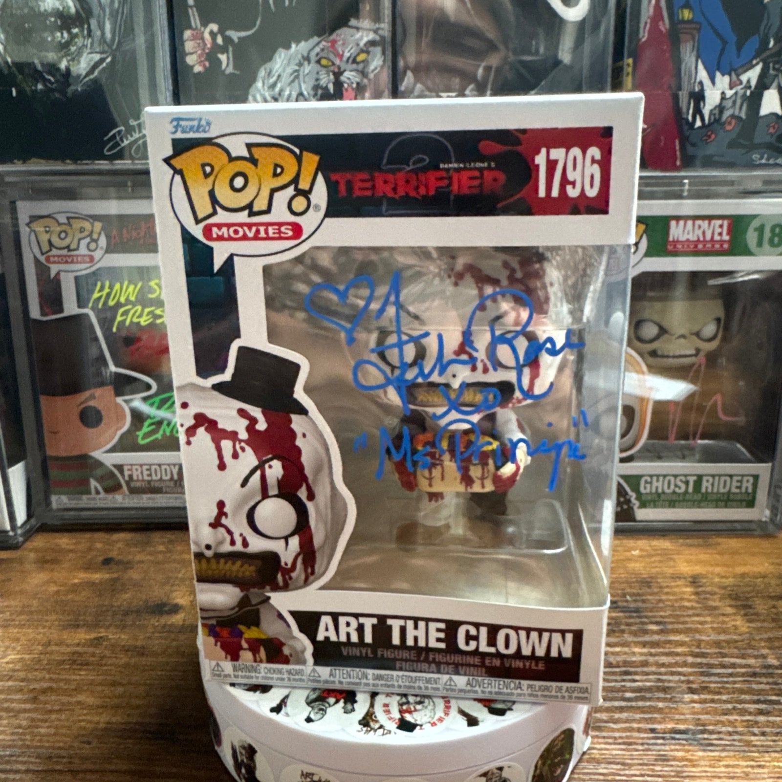 Signed Felissa Rose Art The Clown #1796 Terrifier 2