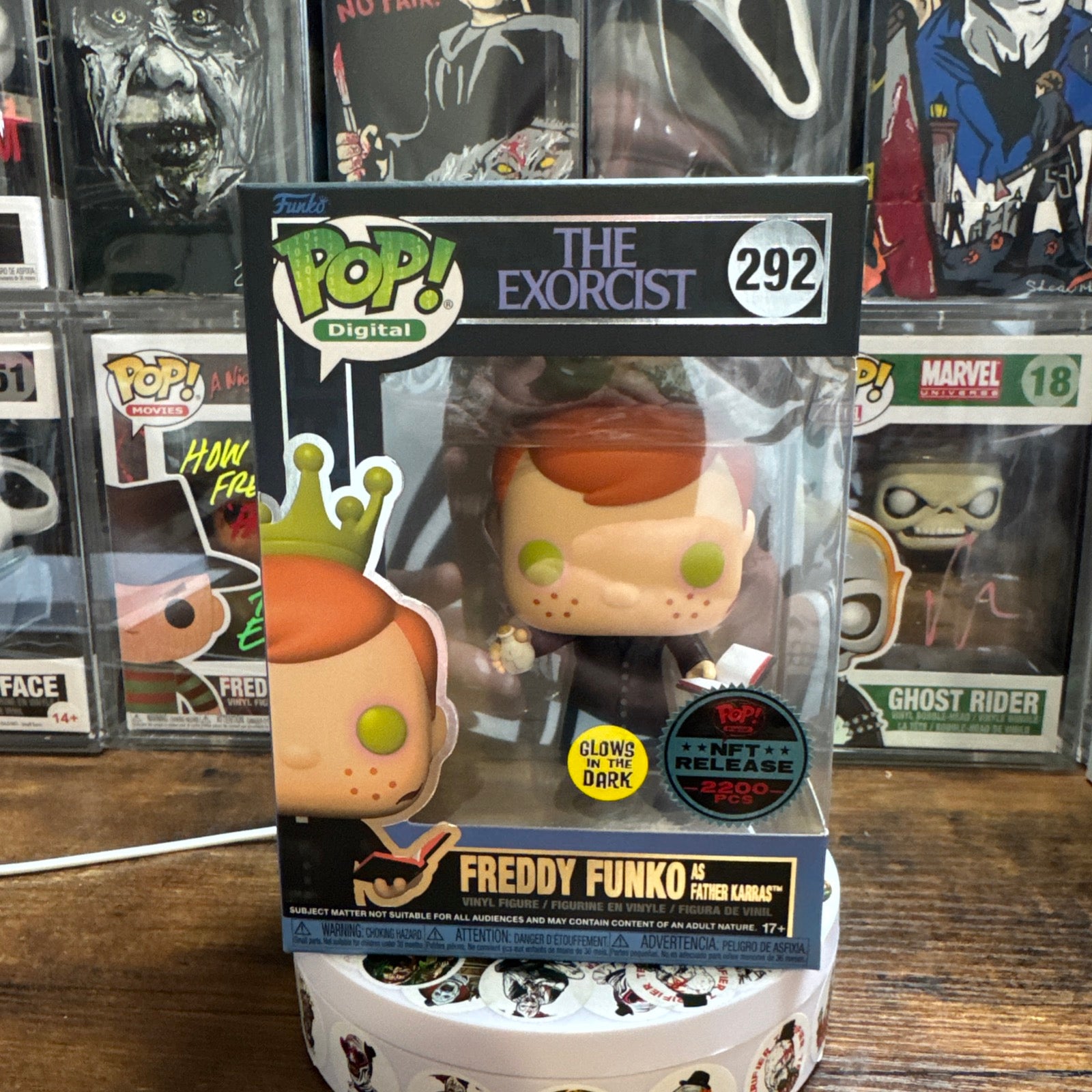 Vaulted Digital NFT Release Freddy Funko As Father Karras #292 The Exorcist