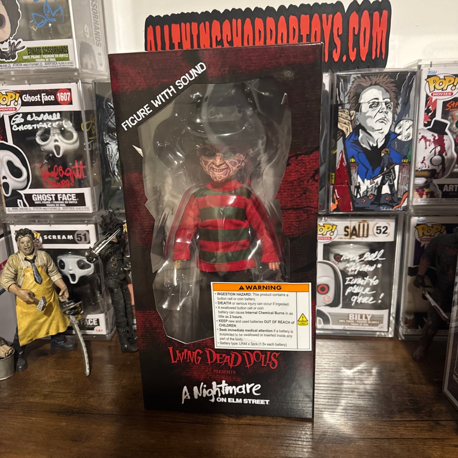Living Dead Dolls Presents Freddy Krueger A Nightmare On Elm Street Figure With Sound