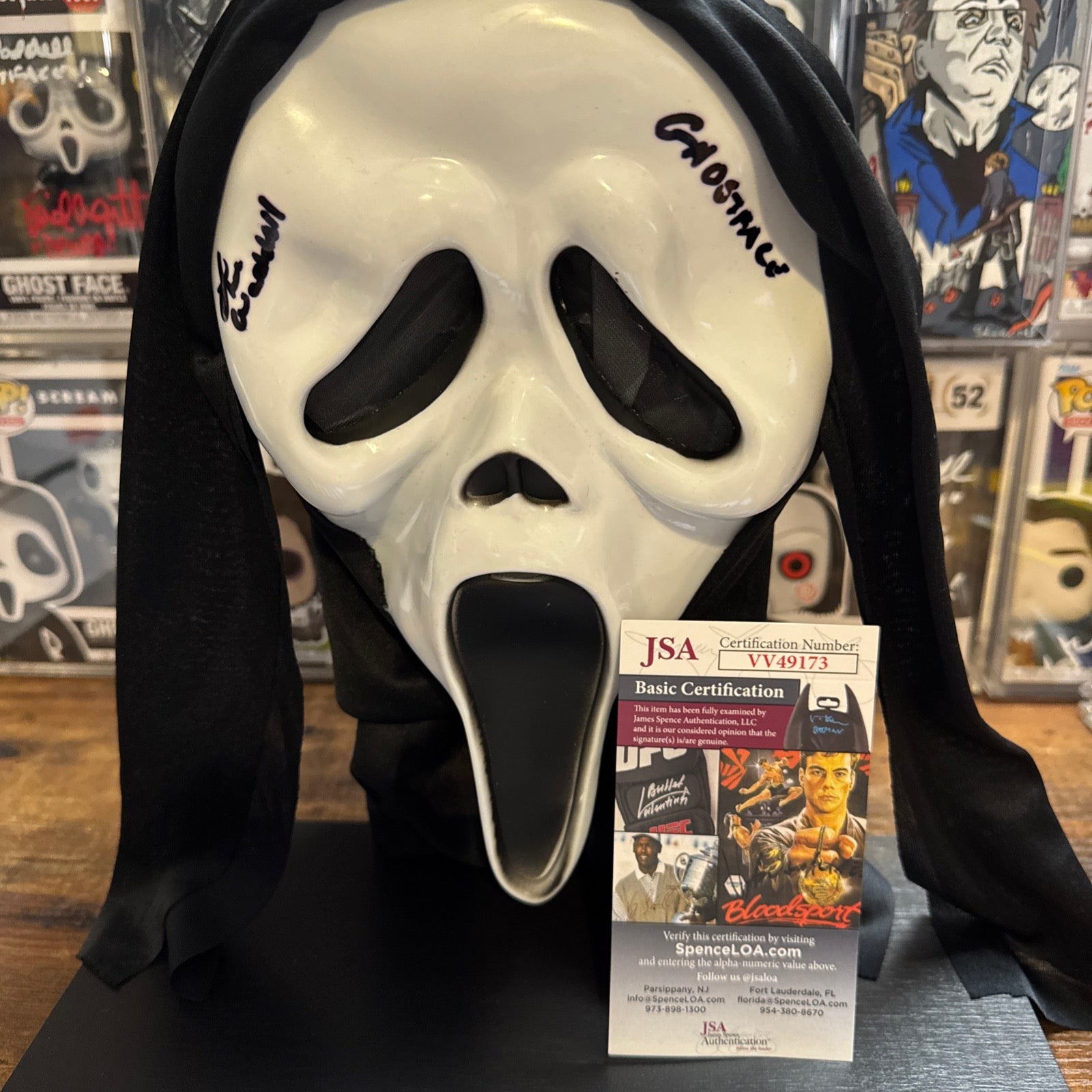 Signed Lee Waddell Ghost Face Mask