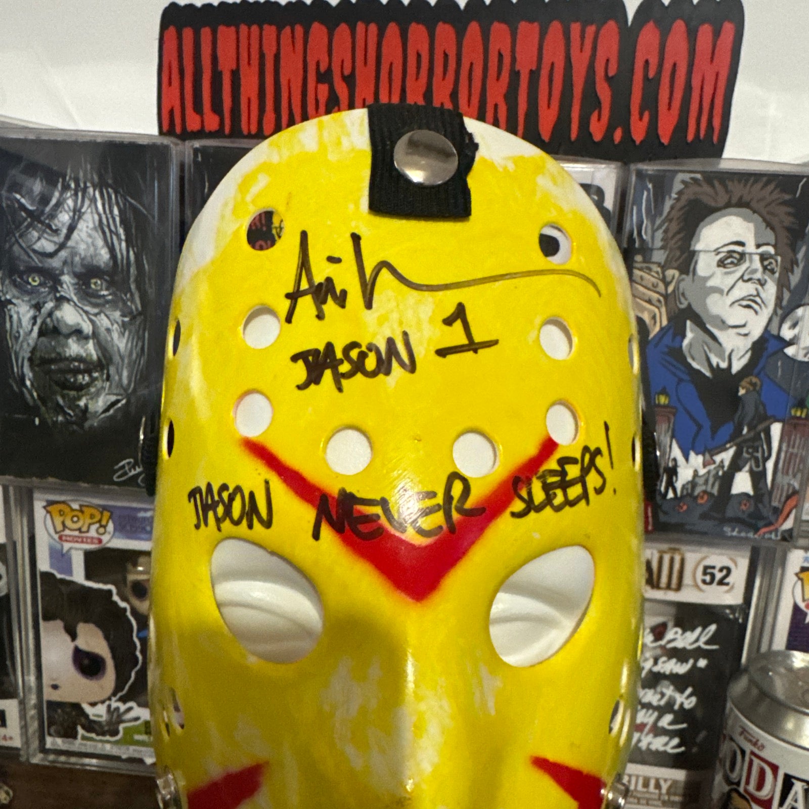 Signed Ari Lehman Jason Voorhees Mask Quoted Beckett Certified Friday 13th