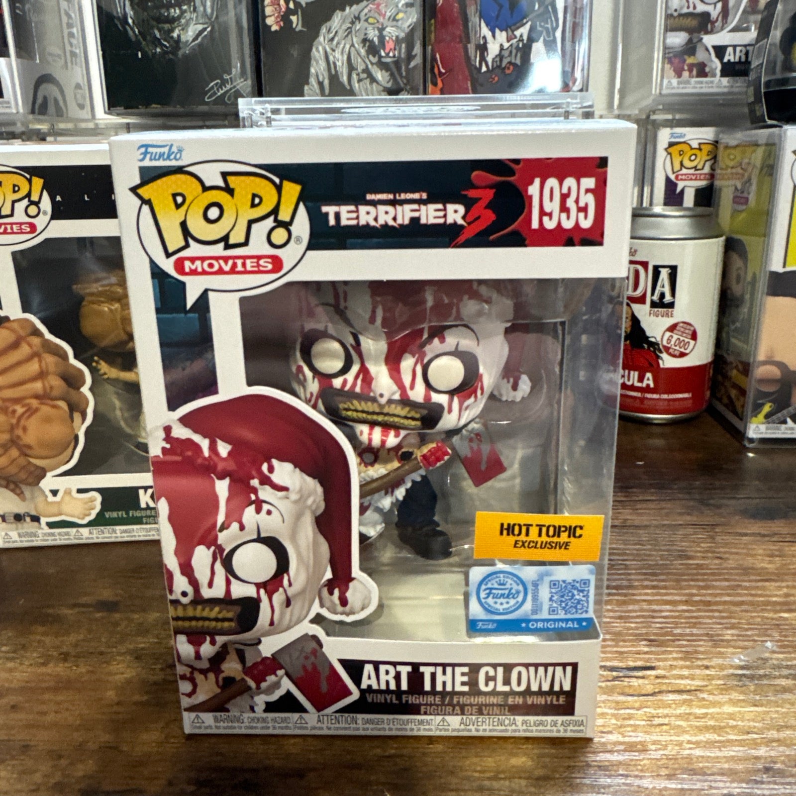 Art The Clown Axe Bloody #1935 Terrifier 3 Hot Topic Exclusive